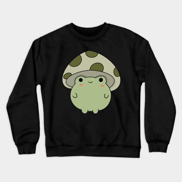 Green MushFrog Crewneck Sweatshirt by PrincessFroggy Designs